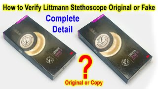 How to verify Littmann Stethoscope Original or Fake [upl. by Lindly]