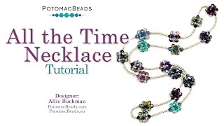 All the Time Necklace  DIY Jewelry Making Tutorial by PotomacBeads [upl. by Akkeber812]