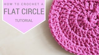 CROCHET How to crochet a flat circle  Bella Coco [upl. by Eendyc943]