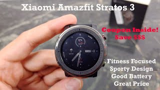 Xiaomi Amazfit Stratos 3 Unboxing amp First Impressions [upl. by Justinian]