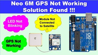 neo 6m gps not working  neo 6m gps module led not blinking  neo 6m gps not connecting to satellite [upl. by Atinot54]