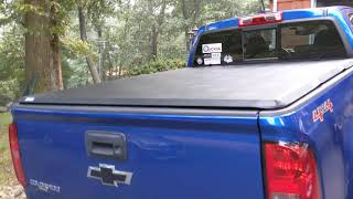 Chevy Colorado Tonno Pro hard trifold tonneau cover review [upl. by Coster]