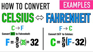 CONVERTING CELSIUS TO FAHRENHEIT amp VICE VERSA [upl. by Richmond568]