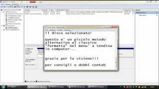 Guida su come quotFormattarequot un hard disk o una memoria flash da quotGestione Computerquot [upl. by Aguayo166]