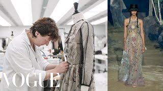 How a Dior Dress Is Made From Sketches to the Runway  Sketch to Dress  Vogue [upl. by Albric620]