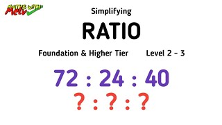 Simplifying Ratios GCSE Maths Revision amp Questions [upl. by Ecadnarb]