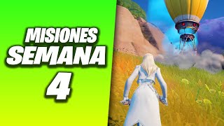 MISIONES de FORTNITE SEMANA 4  CAPITULO 5 TEMPORADA 4 [upl. by Nwahsel]