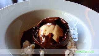 Chocolate warm couverture ganache dulce de leche ice cream [upl. by Salema854]