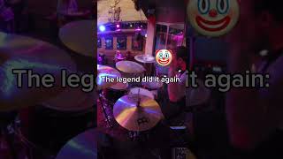 The legendary drummer returns with more tomfoolery drums legend band fy fyp foryou [upl. by Tullius]