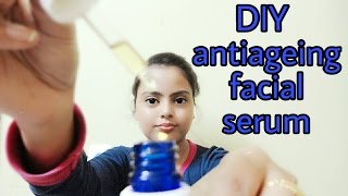 DIY Anti ageing Facial Serum for oily and Acne Prone Skin  dupe of body shop facial oil [upl. by Peppy]