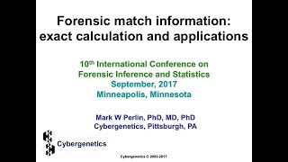 Forensic match information exact calculation and applications [upl. by Prussian598]