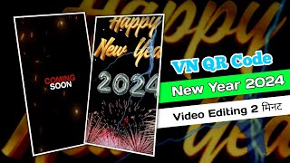 New Year VN Template Video Editing  Happy New Year 2024 Video Editing  VN Template 🔥 [upl. by Yekcir480]