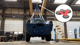 LIFTING A 10 TON ARMORED VEHICLE WITH 3 SMALL ADHESIVELY BONDED FASTENERS [upl. by Notled]