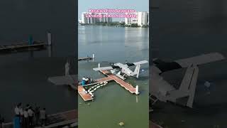 Keralas first Seaplane Landing at Kochi Bolgattykochikeralatourismseaplanetrendingree [upl. by Ecnarret]