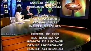 Encerramento do Jornal Hoje com Sandra Annenberg e Evaristo Costa Rede Globo 2005 [upl. by Ecinna]