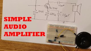 SingleTransistor Audio Amplifier  How the Common Emitter Amplifier Works [upl. by Arnaud308]