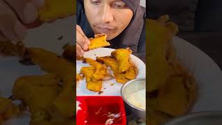 Eating onion pakodabanana bajji👍FooderDavid mukbang eatshow koreancuisine food eatigshow [upl. by Neirrad]