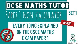 Every Topic on the Paper 1 GCSE Maths Exam May 2023  Higher  Set 1  Edexcel AQA OCR [upl. by Annailuj]