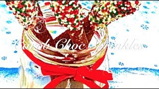 Xmas Carob DOG Choc Sprinkle Treats  DIY sweet treats  a tutorial by Cooking For Dogs [upl. by Lenroc]