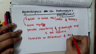 agranulocytosis vs methimazole mp4  Pharmacology [upl. by Anuaf]