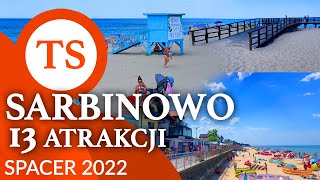 Sarbinowo 2022  Atrakcje x13  Promenada plaża deptak i morze  Wakacje nad polskim morzem [upl. by Hendricks]