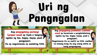 Uri ng Pangngalan  Pangngalan  Pangngalang Pantangi at Pambalana  Filipino Teacher Beth Class TV [upl. by Elexa369]