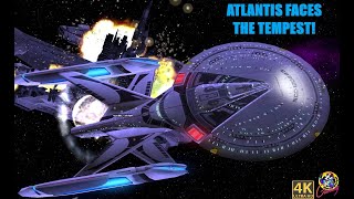 Stargate Atlantis DRONE ATTACK  Will The Tempest Survive  Star Trek Ship Battles  Bridge Command [upl. by Airreis]