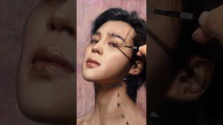 The final touch to bring life to the eyes oilpainting oilpaint portraitpainting jimin [upl. by Hercules383]