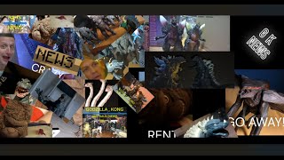 Godzilla stop motion animation YTP part 1 to part 8 with extra clips [upl. by Anen]