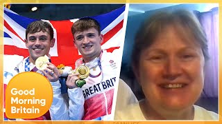 Matty Lees Parents Reveal Very Emotional Moment Their Son amp Tom Daley Won Olympic Gold  GMB [upl. by Darra369]