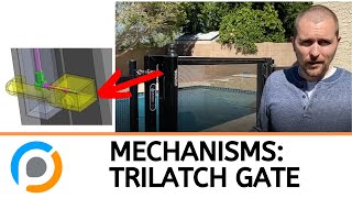 TriLatch Pool Gate Latch  Mental Mechanism Library [upl. by Manas]