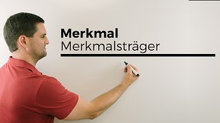 Merkmal Merkmalsträger Merkmalsausprägung Statistik  Mathe by Daniel Jung [upl. by Meurer92]