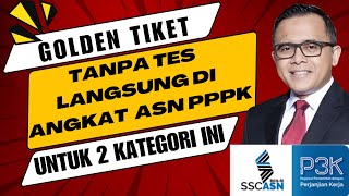 TANPA TES 2 KATEGORI HONORER INI LANGSUNG DI ANGKAT ASN PPPK 2024 [upl. by Nisotawulo917]