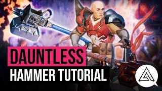 Dauntless  Hammer Weapon Tutorial [upl. by Atirahc]