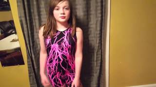 Delicate Illusions Lightening Bolt Gymnastics Unitard Review [upl. by Koralle]