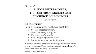 Class 10 English Grammar  Revision of Determiners exercises [upl. by Naitsabas621]