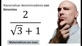 ▷ Racionalizar denominadores CON BINOMIOS Mejor ejercicio resuelto Profesor matemáticas [upl. by Nanreit]