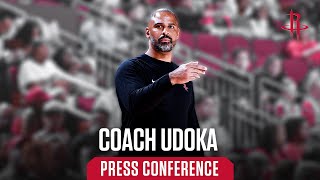 Press Conference Ime Udoka vs Hornets 102324 l Houston Rockets [upl. by Ahsemad55]