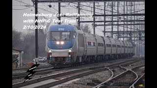 Holmesburg Junction Railfanning with HHPC Test Train [upl. by Dajma]