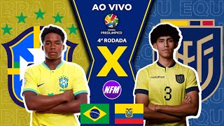 🇧🇷 BRASIL 2x1 EQUADOR 🇪🇨  VALE VAGA ⚽  PRÉOLÍMPICO 🥇  AO VIVO COM IMAGENS DO ESTÚDIO  SUB23 [upl. by Dnalevelc36]