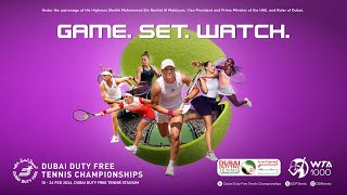 WTA Week at the 2024 Dubai Duty Free Tennis Championships [upl. by Ainafetse]