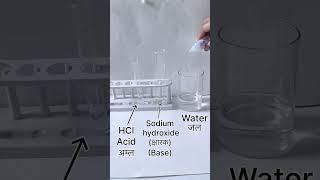 Acid base test with phenolphthalein  class 10 shorts [upl. by Ligriv]