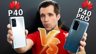 Huawei P40 vs Huawei P40 Pro Comparison Review  No Google Playstore [upl. by Fenton876]