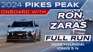 Ron Zaras Completes Rookie Run AND Sets Production Record  Pikes Peak Race Day Onboard 2024 [upl. by Sophey]