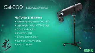 Sai300 LED Follow Spotlight [upl. by Akemed]