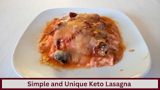 Easy and Unique Keto Lasagna Nut Free and Gluten Free [upl. by Airamana631]