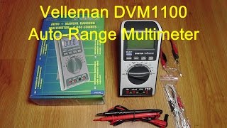 Velleman DVM1100 Auto Range Multimeter [upl. by Nrubua]