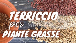 TERRICCIO PER PIANTE GRASSE  nuova formula con 4 ingredienti [upl. by Annnora]