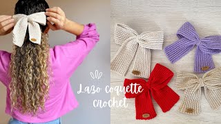 Como tejer un lazo coquette a crochet MUY FACIL [upl. by Jojo]