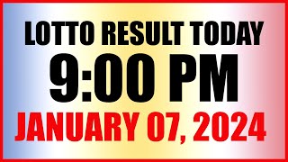 Lotto Result Today 9pm Draw January 7 2024 Swertres Ez2 Pcso [upl. by Jariv]